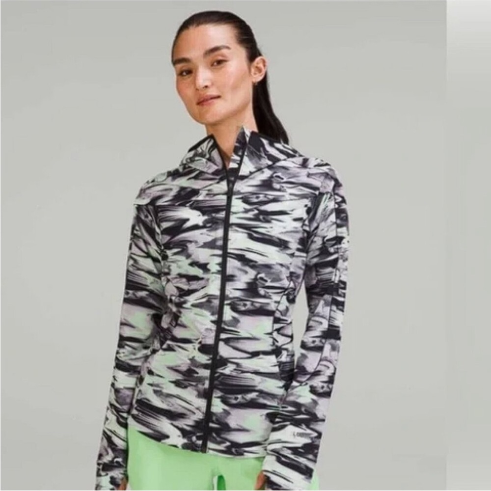 Lululemon Mist Over Windbreaker Jacket Paint Glide 10